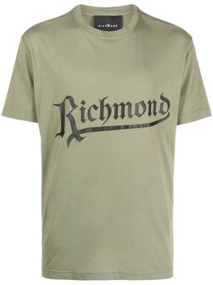 JOHN RICHMOND logo print cotton T-shirt - Green