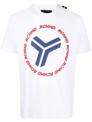 John Richmond logo-print detail T-shirt - White