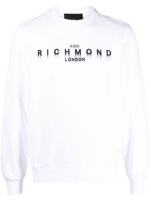 John Richmond logo-print sweatshirt - White