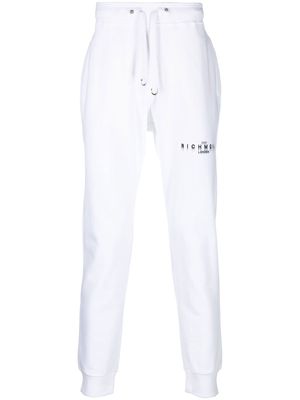 John Richmond logo-print tapered sweatpants - White