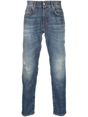 John Richmond Meili mid-rise tapered-leg jeans - Blue