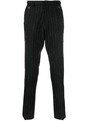 John Richmond Melkor pinstripe trousers - Black