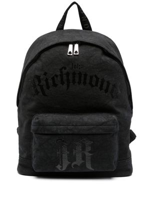 John Richmond Naoki logo-print backpack - Black