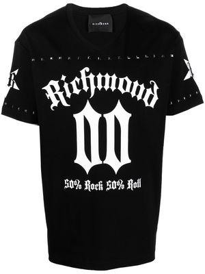 John Richmond Over Stray cotton T-shirt - Black