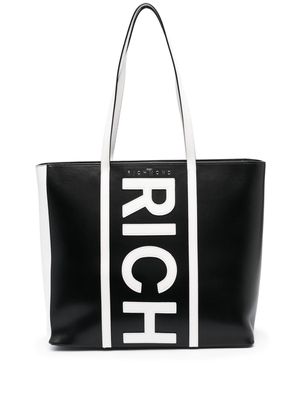John Richmond panelled-design tote bag - White
