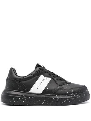 John Richmond perforated leather sneakers - Black