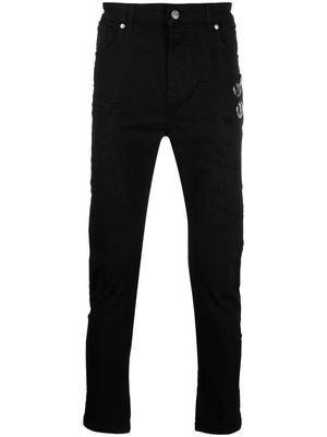 John Richmond pin-detailed skinny jeans - Black