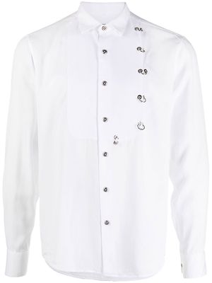 John Richmond pointed-collar button-up shirt - White