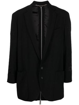 John Richmond rear-zip blazer - Black