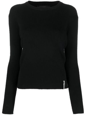 JOHN RICHMOND round-neck knit jumper - Black