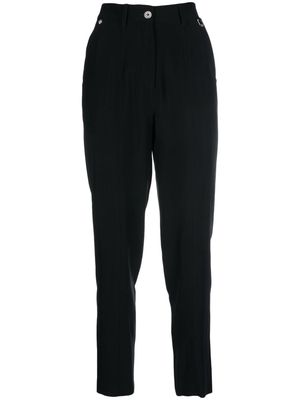 John Richmond straight-leg high-waisted trousers - Black