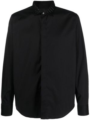 John Richmond stud-collar shirt - Black