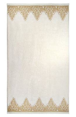John Robshaw 'Nadir' Bath Towel in White/Gold