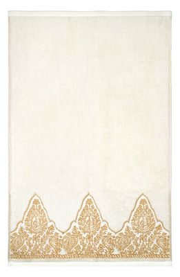 John Robshaw 'Nadir' Hand Towel in White/Gold