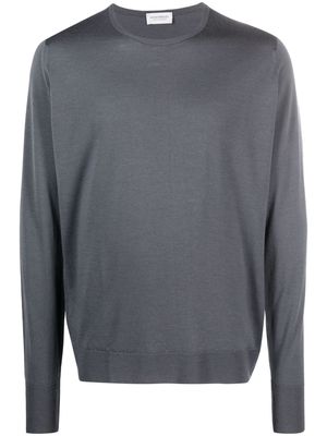 John Smedley Marcus fine-knit merino jumper - Grey