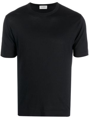 John Smedley plain cotton T-shirt - Black