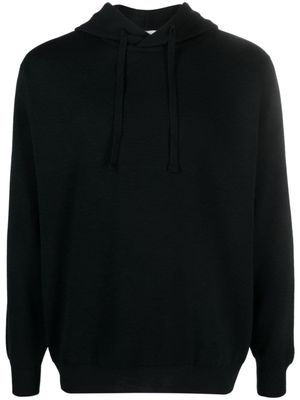 John Smedley Rae virgin wool hoodie - Black