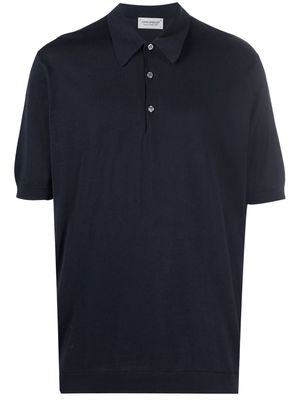 John Smedley short-sleeve polo shirt - Blue