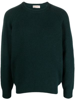 John Smedley Upson ribbed-knit sweatshirt - Green