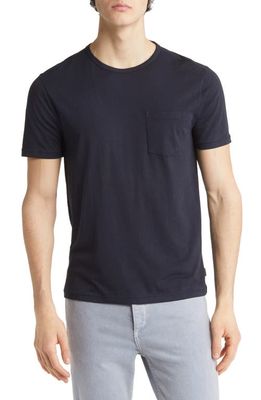 John Varvatos Bond Burnout T-Shirt in Navy at Nordstrom, Size X-Small