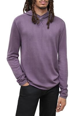John Varvatos Canton Cotton Hoodie Sweater in Dry Fig
