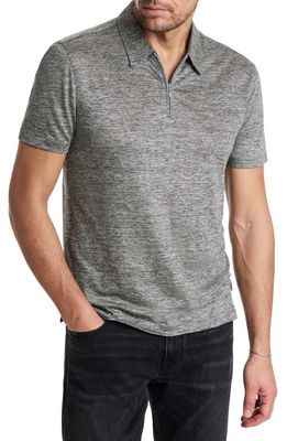 John Varvatos Casillas Regular Fit Polo in Med Grey at Nordstrom, Size X-Small