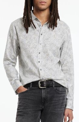 John Varvatos Classic Fit Stretch Cotton Button-Up Shirt in Dutch Blue