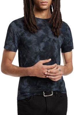 John Varvatos Lea Regular Fit Tie Dye Cotton T-Shirt in Dutch Blue