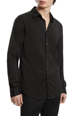 John Varvatos Slim Fit Button-Up Shirt in Black