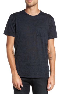 John Varvatos Star USA Burnout Slim Fit T-Shirt in Blue Heather