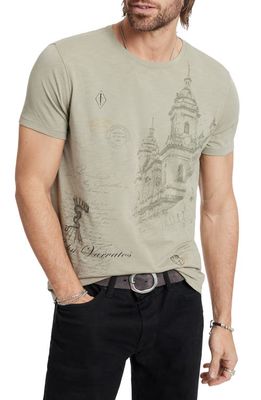 John Varvatos Travelers Cotton Graphic T-Shirt in Spruce