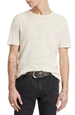 John Varvatos Winona Regular Fit Cotton Slub T-Shirt in Salt