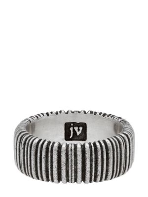 John Varvatos wire-textured sterling-silver ring