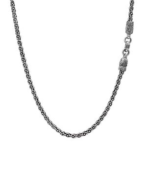 John Varvatos wolf chain sterling-silver necklace