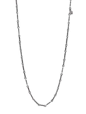 John Varvatos Woven single strand necklace - Silver