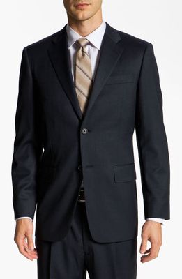 John W. Nordstrom® Wool Suit in Navy Tick