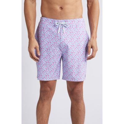 johnnie-O Amalie Floral Swim Trunks in Bahama Mama 