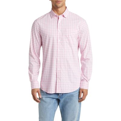 johnnie-O Ashworth PREP-FORMANCE Check Button-Up Shirt in Calypso 