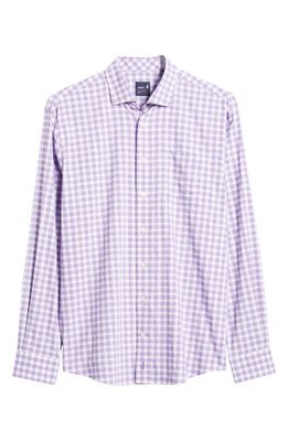 johnnie-O Ashworth PREP-FORMANCE Check Button-Up Shirt in Grape