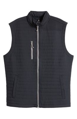 johnnie-O Crosswind Quilted Performance Vest in Black