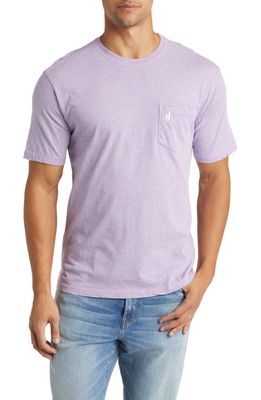 johnnie-O Dale Heathered Pocket T-Shirt in Aster