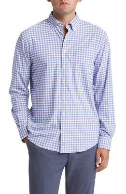 johnnie-O Mead PREP-FORMANCE Check Button-Down Shirt in Navy