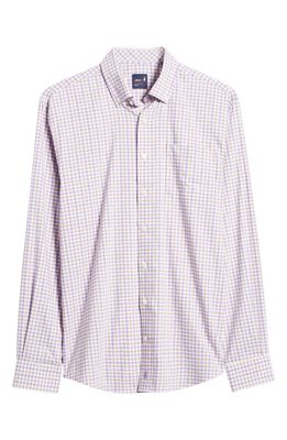 johnnie-O Rylen PREP-FORMANCE Check Button-Down Shirt in Grape