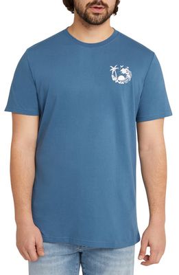 Johnny Bigg Aloha Longline Graphic T-Shirt in Ocean