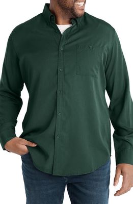 Johnny Bigg Lincoln Relaxed Fit Button-Down Shirt in Pine