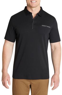Johnny Bigg Nico Cotton Polo Shirt in Black