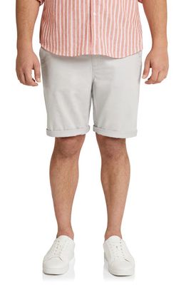Johnny Bigg Robson Flat Front Stretch Cotton Chino Shorts in Ice