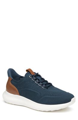 Johnston & Murphy Amherst 2.0 Knit Plain Toe Sneaker - Wide Width Available in Navy Knit Wide