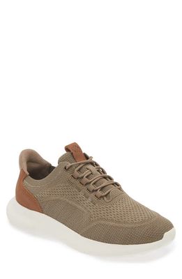 Johnston & Murphy Amherst 2.0 Knit Plain Toe Sneaker - Wide Width Available in Taupe Heathered Knit