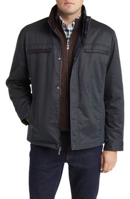Johnston & Murphy Anitque Quilted Jacket in Navy